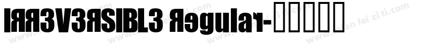 IRR3V3RSIBL3 Regular字体转换